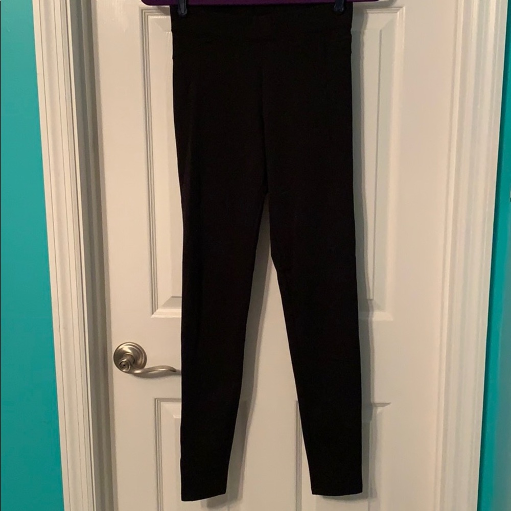 Victoria’s Secret pink thick black leggings